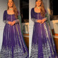 Embroidered Faux Georgette Anarkali Lehenga Set