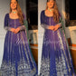 Embroidered Faux Georgette Anarkali Lehenga Set