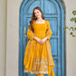Embroidered Faux Georgette Anarkali Set with Dupatta