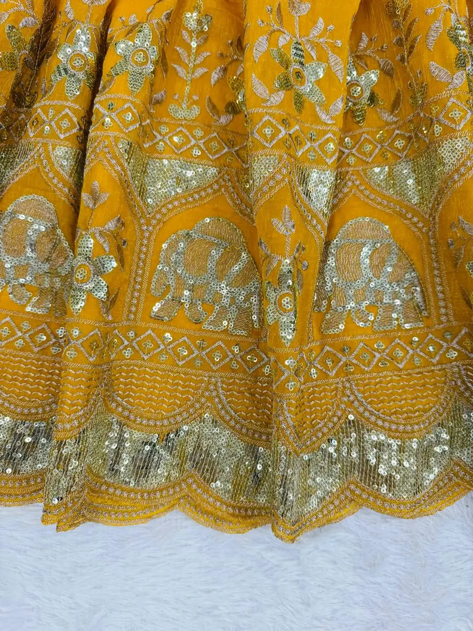 Embroidered Faux Georgette Anarkali Set with Dupatta