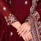 Embroidered Faux Georgette Anarkali Set with Dupatta