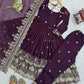Embroidered Faux Georgette Anarkali Set with Dupatta