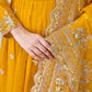 Embroidered Faux Georgette Anarkali Set with Dupatta