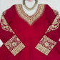 Embroidered Faux Georgette Anarkali Set with Dupatta