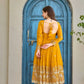 Embroidered Faux Georgette Anarkali Set with Dupatta