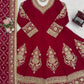 Embroidered Faux Georgette Anarkali Set with Dupatta