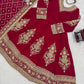 Embroidered Faux Georgette Anarkali Set with Dupatta