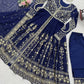 Embroidered Faux Georgette Anarkali Suit Set