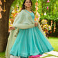 Embroidered Faux Georgette Anarkali Suit with Dupatta
