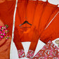 Embroidered Faux Georgette Gown Set with Pant, Dupatta and Jacket
