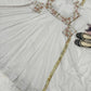 Embroidered Faux Georgette Gown Set with Pant, Dupatta and Jacket