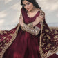 Embroidered Faux Georgette Gown with Dupatta