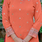 Embroidered Faux Georgette Kurta Palazzo Set with Dupatta for Festive and Party Wear