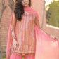 Embroidered Faux Georgette Kurti Palazzo Set With Dupatta