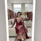 Embroidered Faux Georgette Kurti Palazzo Set With Dupatta