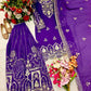 Embroidered Faux Georgette Kurti Palazzo Set With Dupatta