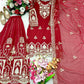 Embroidered Faux Georgette Kurti Palazzo Set With Dupatta