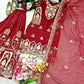 Embroidered Faux Georgette Kurti Palazzo Set With Dupatta