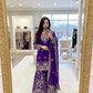 Embroidered Faux Georgette Kurti Palazzo Set With Dupatta
