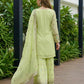 Embroidered Faux Georgette Kurti Sharara Set