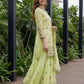 Embroidered Faux Georgette Kurti Sharara Set