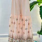Embroidered Faux Georgette Kurti Sharara Set