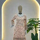 Embroidered Faux Georgette Kurti Sharara Set