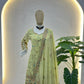 Embroidered Faux Georgette Kurti Sharara Set