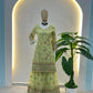 Embroidered Faux Georgette Kurti Sharara Set