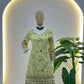 Embroidered Faux Georgette Kurti Sharara Set