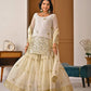 Embroidered Faux Georgette Kurti Sharara Set