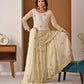 Embroidered Faux Georgette Kurti Sharara Set