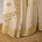 Embroidered Faux Georgette Kurti Sharara Set