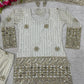 Embroidered Faux Georgette Kurti Sharara Set