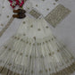 Embroidered Faux Georgette Kurti Sharara Set