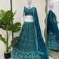 Embroidered Faux Georgette Lehenga Choli Set