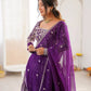 Embroidered Faux Georgette Lehenga Choli Set for Wedding and Festive Occasions