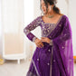 Embroidered Faux Georgette Lehenga Choli Set for Wedding and Festive Occasions