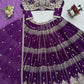 Embroidered Faux Georgette Lehenga Choli Set for Wedding and Festive Occasions