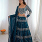 Embroidered Faux Georgette Lehenga Choli Set for Wedding and Festive Occasions
