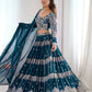 Embroidered Faux Georgette Lehenga Choli Set for Wedding and Festive Occasions