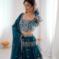 Embroidered Faux Georgette Lehenga Choli Set for Wedding and Festive Occasions