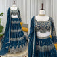 Embroidered Faux Georgette Lehenga Choli Set for Wedding and Festive Occasions