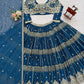 Embroidered Faux Georgette Lehenga Choli Set for Wedding and Festive Occasions