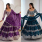 Embroidered Faux Georgette Lehenga Choli Set for Wedding and Festive Occasions