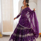 Embroidered Faux Georgette Lehenga Choli Set for Wedding and Festive Occasions