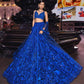 Embroidered Faux Georgette Lehenga Choli Set