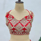 Embroidered Faux Georgette Lehenga Set