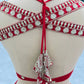 Embroidered Faux Georgette Lehenga Set