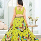 Embroidered Faux Georgette Lehenga Set